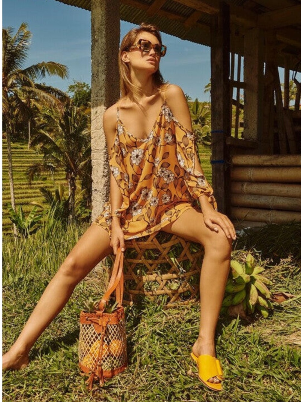 WET Swim Coverup Up Dress in Marigold NWT Small
